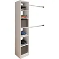 VCM Regal Dacho (Kleiderregal 2 Stangen, Weiß)""