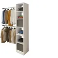 Kompaktgarderobe   ¦ weiß ¦ Maße (cm): B: 38 H: 194 T: 40.0