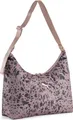 PUMA Schultertasche Pop Slouchy Hobo Bag Sandstone - Animal AOP beige