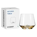 RITZENHOFF 3841002 Tumbler-Glas 400 ml - Serie Deep Spirits Nr. 2 Diamant - Relief im Kristallboden - Made in Germany