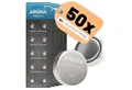 ABSINA SR621SW Uhrenbatterie 1,55V Silberoxid 50er Pack - Knopfzelle LR621 Knopfzelle, (5 St)