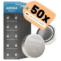 ABSINA SR621SW Uhrenbatterien 1,55V Silberoxid 5x 10er Pack - Knopfzelle SR621SW