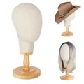DaizySight Standfester Perückenkopf, 21"/54cm Mannequin Köpfe Perückenständer für Presentation von Mützen und Hüten, Perrückenträger Puppenkopf Dekokopf, Perückenständer