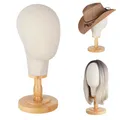 Standfester Perückenkopf, 21"/54cm Mannequin Köpfe Perückenständer für Presen...