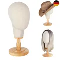 Perückenständer 21 Zoll Kunststoff Leinwand Standfester Kopf