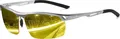 DUCO Nachtsicht Autofahrerbrille polarisierte Gelbglasobjektiv 8550