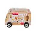 Fisher-Price Formensortierer für Kleinkinder Eiswagen aus Holz, 8 Holzteile für die spielerische Entwicklung für Kinder ab 18 Monaten, HXT86