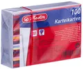 Herlitz Karteikarte A8 Blanko, Weiß, 1000 Stück