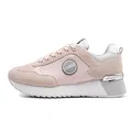 COLMAR Scarpe Donna Sneaker Travis Authentic high Outsole 184 Pelle/mesh pink/Silver DS23CO02 40