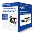 Westfalia Anhängerkupplung abnehmbar für VW Golf Plus Typ 5M1/521 AHK NEU