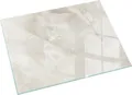 Natürliches Marmormuster – Glasbodenplatte für – Kaminofen – Kaminplatte Glas – Schutzglas – Funkenschutzplatte –Glasbodenplatte Feuerfeste – Hitzeschutzplatte – Bodenschutz aus Glas – 60x40 cm