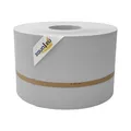 zaun|zu® Premium 50m Rolle Sichtschutzstreifen | genarbte Oberfläche | Lederstruktur | PP für Doppelstabmatten UV-beständiger Sichtschutz | Zaunblende | Made in Germany Lichtgrau, 50m