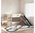 vidaXL Bett, Etagenbett mit Rutsche und Leiter 90x190 cm Massivholz Kiefer