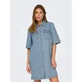 ONLY Jeanskleid ONLBELLE S/S BUTTON DRESS DNM GUA NOOS blau S (36)