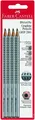 Faber-Castell Griff 2001 Graphit Stifte Hb / H / 2B/B Verschiedene Pack 4