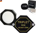 Juwelierslupe, 10-fache Vergrößerung Faltlupe Juwelier Diamant Lupe Lupe für Di