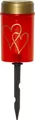 STAR Hearty Grab Kerze Trauer Licht Laterne rot gold Erdspieß Sensor Batterie