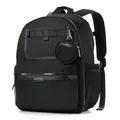 Momcozy Wickeltasche Baby, Wasserdichter Wickelrucksack mit Laptop Fach, Große Windeltasche, Isolierte Tasche, Neutrale Wickeltasche mit Multifuntion für Eltern, Schwarz