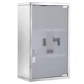 Medizinschrank Arzneischrank Erste Hilfe mit Schloss Edelstahl 30 x 18 x 50 cm