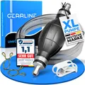 ® Handpumpe 2Meter  XL Umfüllpumpe Inkl. Flüssigkeitsregler zum Umfüllen von ...