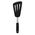 OXO Good Grips flexibler Omelettwender – spülmaschinenfester Pfannenheber aus Silikon und Edelstahl zum einfachen Wenden von Omeletts und mehr – schwarz