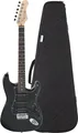 Rocktile Pro ST60-BK E-Gitarre All Black Softcase Set HSS Tremolohebel Schwarz