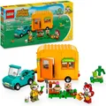 LEGO® Gerds Wohnwagen & Gärtnerei (77054), LEGO Animal Crossing Konstruktionsspielsteine, (263 St), Made in Europe