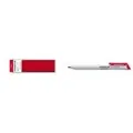 Staedtler Lumocolor 768 - Rot - Pinselspitze - Rot - Weiß - Medium - 3 mm - Glas - Hartplatte - Leder - Metall - Papier - Kunststoff - Stein (768N-2)