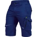 Leibwächter Arbeitsshorts Herren Flex-Line Cargoshorts, Bequeme Workwear, 290g/m2 (Arbeitsbekleidung) dehnbar durch Elastan (Spandex), Waschbar bis 60°C & trocknergeeignet blau|schwarz 54