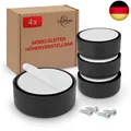 Möbelfüße höhenverstellbar– Füße für Möbel Ø 53,5 mm aus Kunststoff – Hochwertig