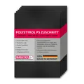 6er Set Polystyrol Platten schwarz I DIN A4 Kunststoff-PS Zuschnitte I mag_274