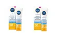 2x NIVEA SUN UV Gesicht Getönter Sonnenschutz LSF 50 Mittlerer Hauttyp 50 ml