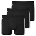 Schiesser 3P 95-5 Stretch Shorts Schwarz Baumwolle XX-Large Herren