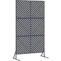 vidaXL Sichtschutz Anthrazit 100 x 50 x 180 cm Stahl 868544