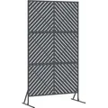 vidaXL Sichtschutz Anthrazit 100 x 50 x 180 cm Stahl - Grau