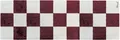 Mad about Mats Fußmatte für Innen, Karo Design, grob Kariertes Muster in rot, geeignet als Türvorleger, Küchenteppich Badvorleger, passender Läufer Feldermuster, rutschfest & waschbar 50 x 150 cm