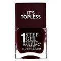 Nails Inc Topless Billie (Burgunder-rot) – Gel-Nagellack ohne UV – 1-Schritt-Maniküre mit bis zu 8 Tagen Halt – Schnelltrocknend, vegan & 21-free – Für Kinder & Erwachsene – ohne Base Coat & Top Coat