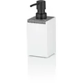 Kela Seifenspender Cube Polyresin Weiß