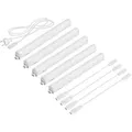 ledscom.de LED Unterbau-Leuchten Rigel, je 31,3cm, 40cm Kabel, je 445lm, weiß, 5er Set