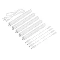 parlat LED Unterbau-Leuchten Rigel, je 31,3cm, 40cm Kabel, je 445lm, weiß, 5er Set