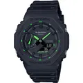 CASIO G-SHOCK Chronograph GA-2100-1A3ER, Quarzuhr, Armbanduhr,Herrenuhr,digital, bis 20bar wasserd.Resinarmband grün