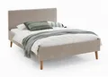 meise.möbel Polsterbett Leros (mit Boucle-Stoff in Taupe, Liegefläche 140x200 oder 180x200 cm), Komforthöhe