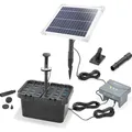 esotec Solar Teichfilter-Set Profi 6/230 LED Akku Teich-Filterpumpe 100950