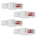 Netzwerkstecker 4x Cat6 Netzwerk Stecker werkzeuglos Cat7 Cat5 LAN Kabel RJ45