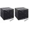 vidaXL Wassertank-Abdeckungen 2 Stk. 8 Ösen 116x100x120 cm
