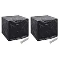 vidaXL 2X Abdeckplane für Garten Wassertank 8 Ösen Schutzhülle Schutzplane Wassertonne Sichtschutz 116x100x120cm Wasserfest UV-beständig