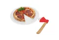 MamboCat Pizzateller 2tlg Geschenkset Pizzaschneider Axt + Bianco Pizzateller Ø30,5cm