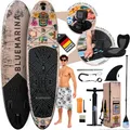 Bluemarina Stand Up Paddle Board aufblasbar | 𝟓 𝐉𝐀𝐇𝐑𝐄 𝐆𝐀𝐑𝐀𝐍𝐓𝐈𝐄 - 140 kg Tragkraft - 325x86x15 cm - Stand Up Paddling Set - Aufblasbares SUP Board - Surfbrett (Tiki 325 cm)