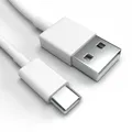 Justcom USB-C Ladekabel für LG Wing Weiß 50 cm Handy Schnellladekabel Datenkabel