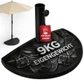 Sonnenschirmständer Schirmständer Sonnenschirmfuß 9kg Halbrund Balkon Terrasse